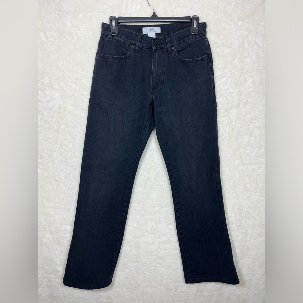 Armani Exchange Bootcut Black Denim Size 28